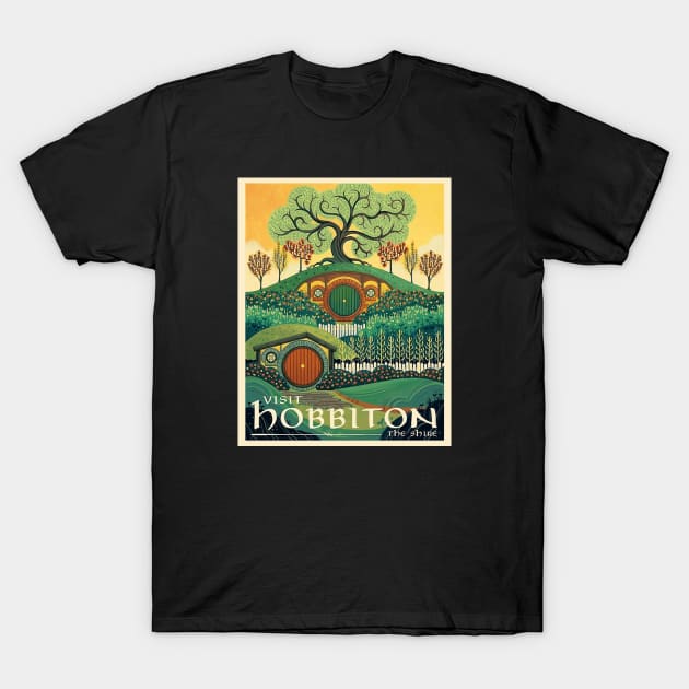 Visit the Shine - Hobbiton T-Shirt by wesleygrant